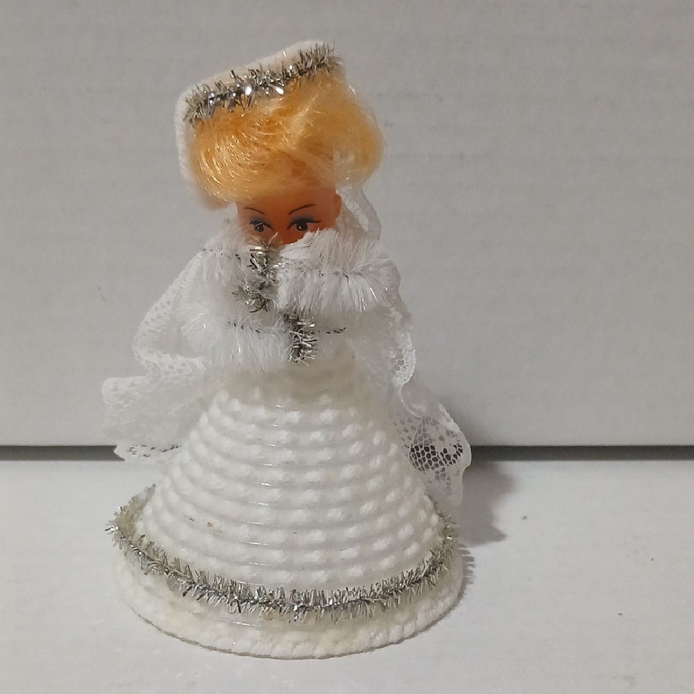 Holiday Christmas Angel Handcrafted with Silver Accents NWOT
